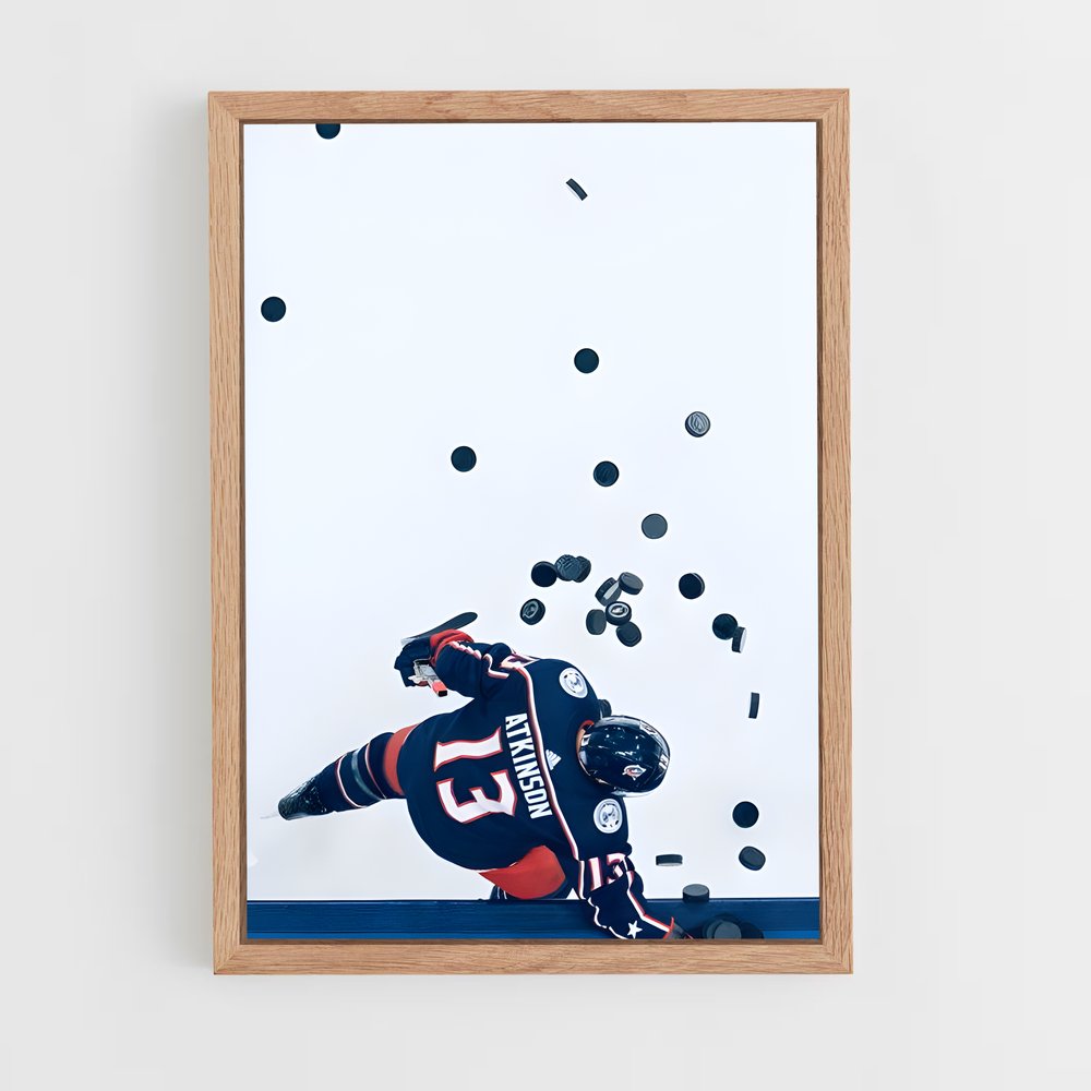 Poster Glissade Fatale – affiche Hockey sur glace (vue 4)